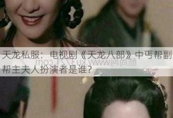 天龙私服：电视剧《天龙八部》中丐帮副帮主夫人扮演者是谁？